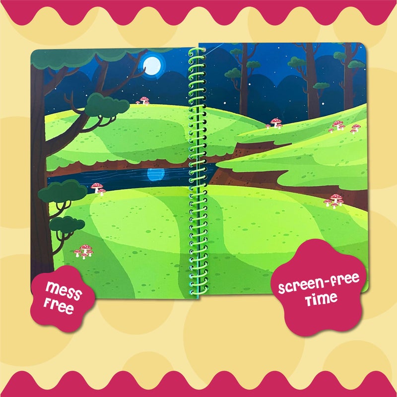 DINO MINI Stick4Ever Jelly Sticker Book - for Kids - Waterproof  Easy to Clean Jelly Stickers for Kids - Reusable Sticker Book for Toddlers with 50 Pcs of Jelly Stickers - Stocking Stuffers for Kids (Forest) - Image 3